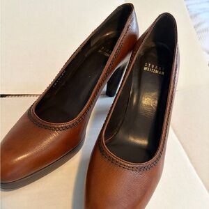 Stuart Weitzman Tan Leather Heels